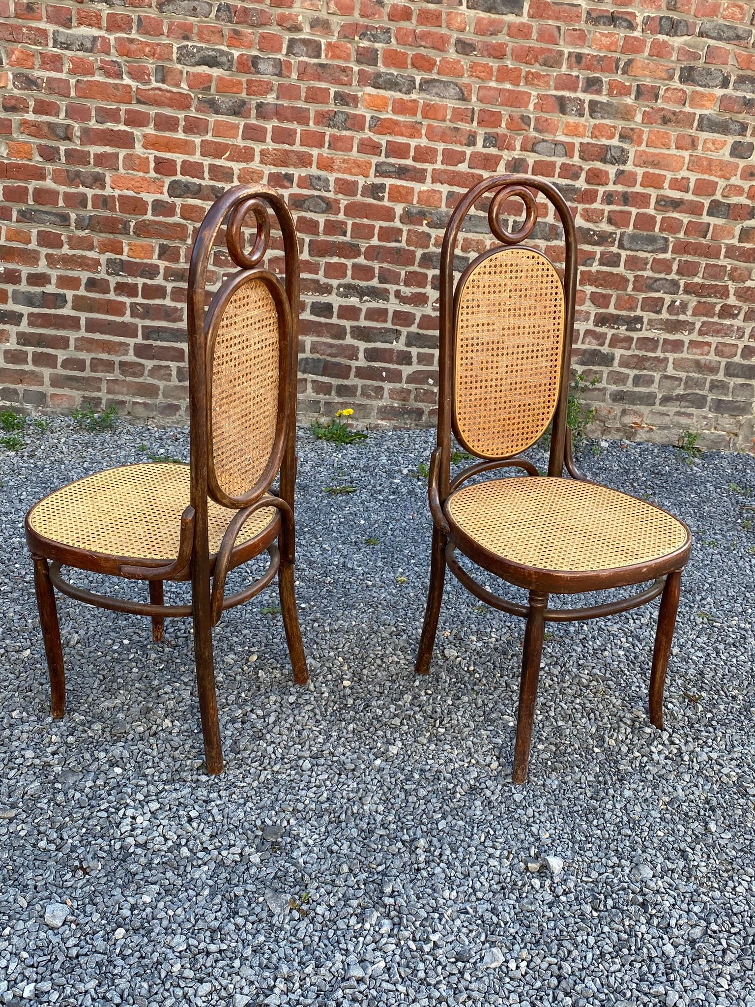20th Century Four Chairs in the Thonet Style, circa 1900 For Sale