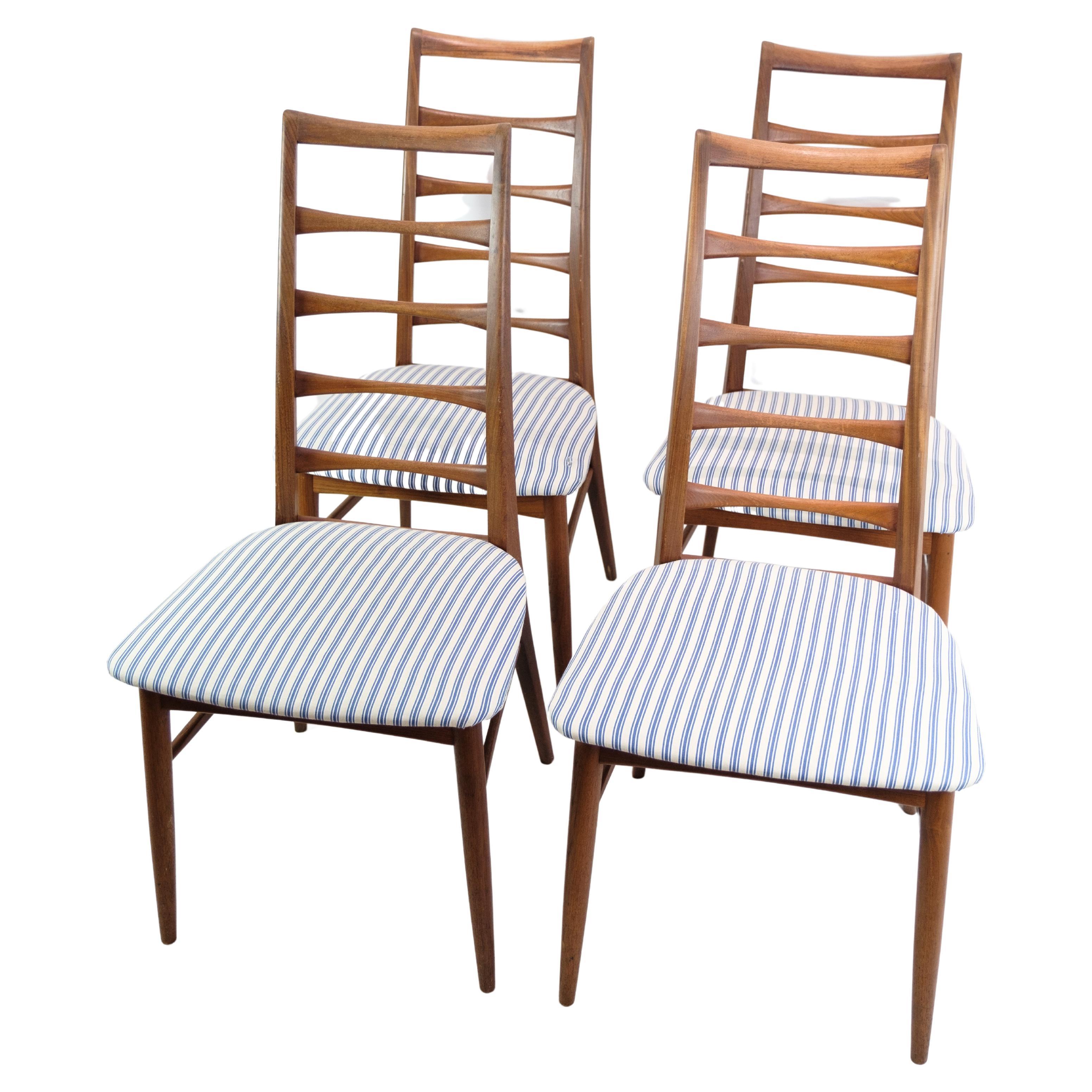 Ensemble de quatre chaises modèle Lis par Niels Koefoed, années 1960