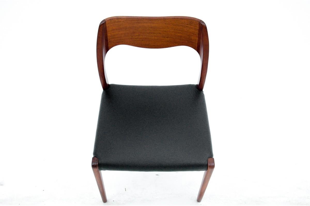 Leather Four Chairs, Niels O. Møller, Denmark, 1960s