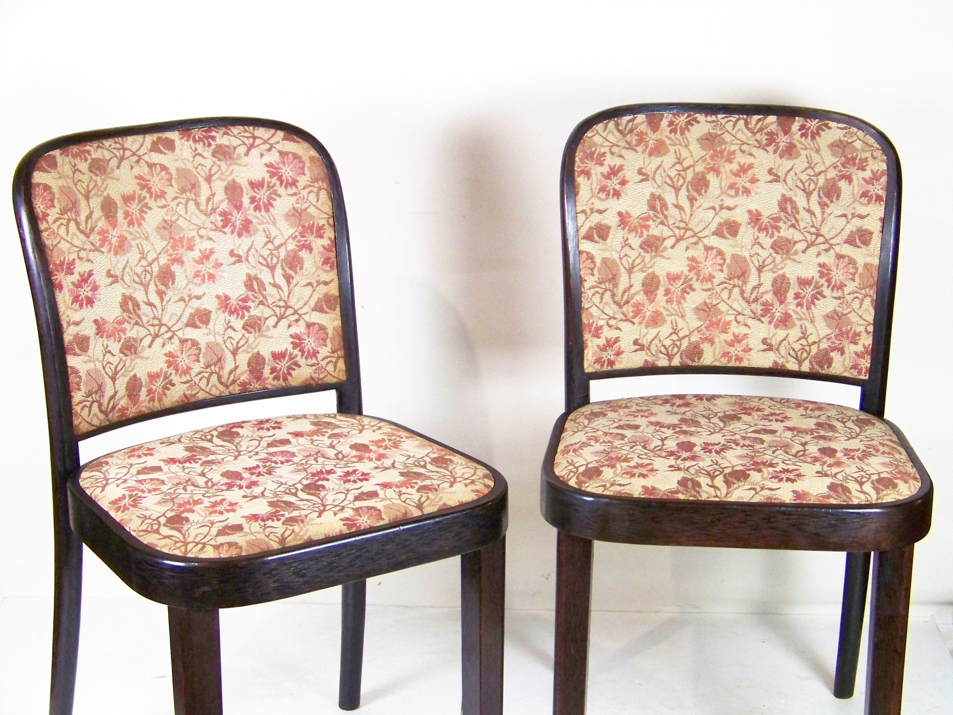 Four Chairs Thonet 811, Josef Hoffmann For Sale 5