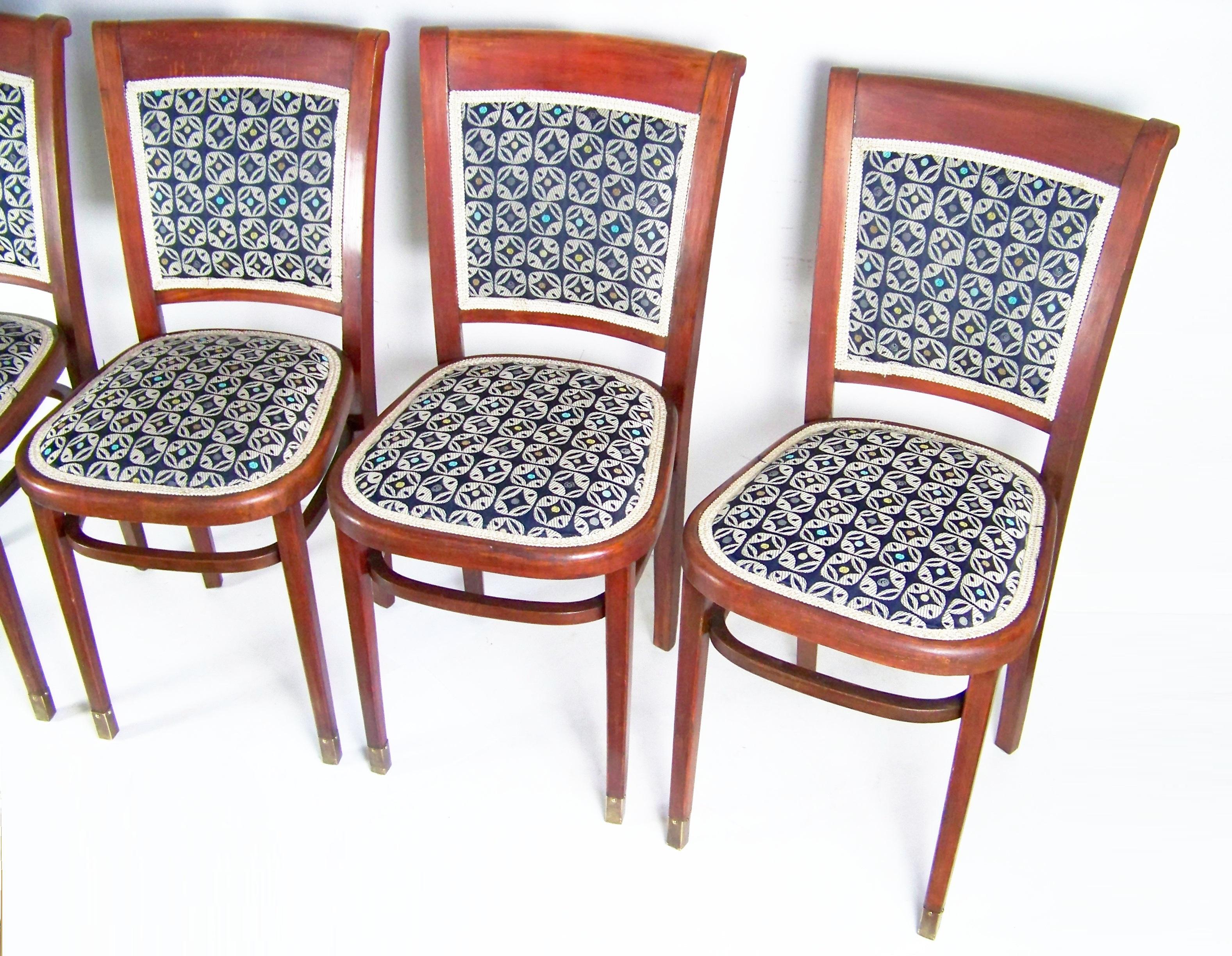Arts and Crafts Four Chairs Thonet, circa 1920