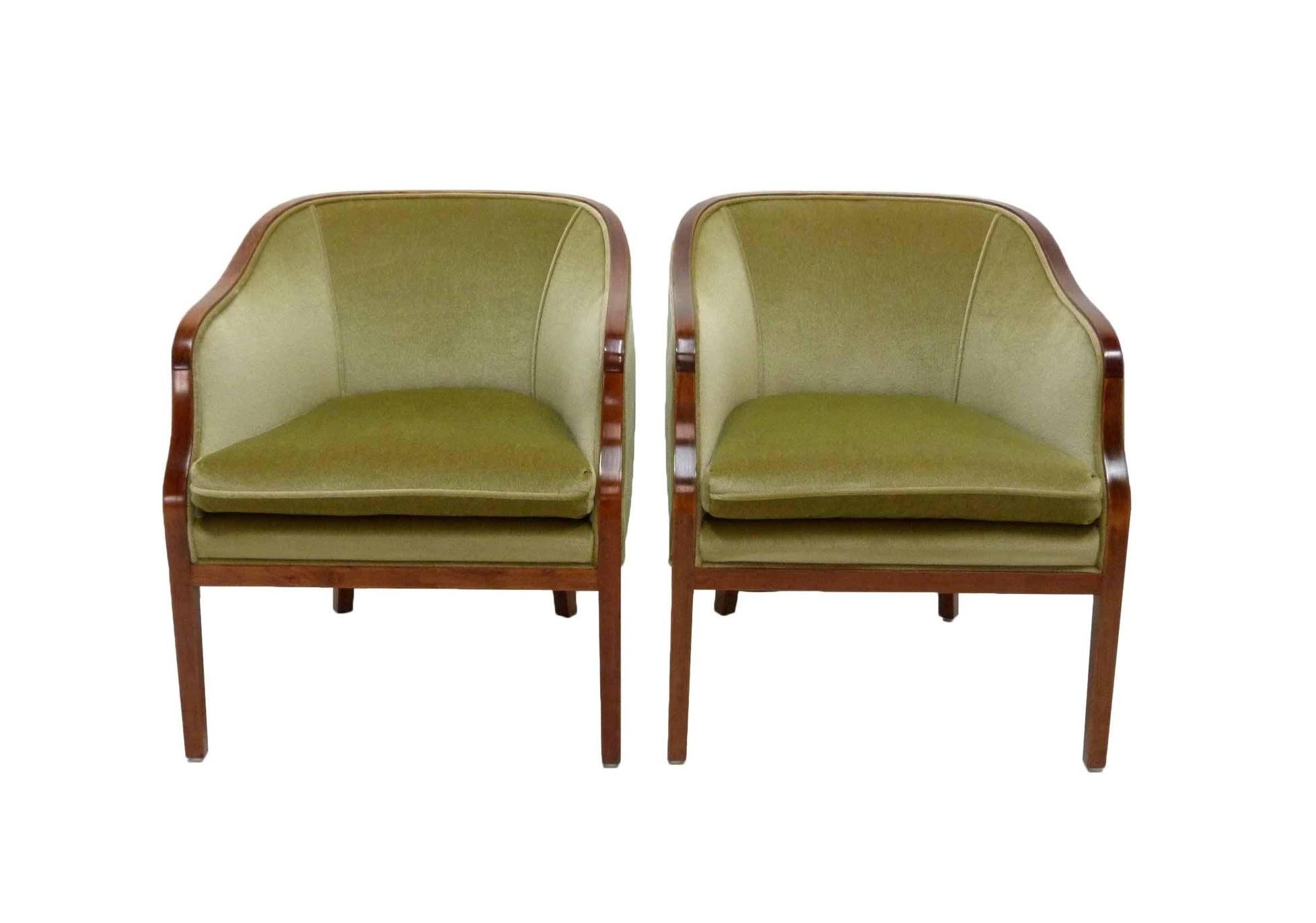 Mid-Century Modern Four Charming Ward Bennett Brickel Armchairs For Sale