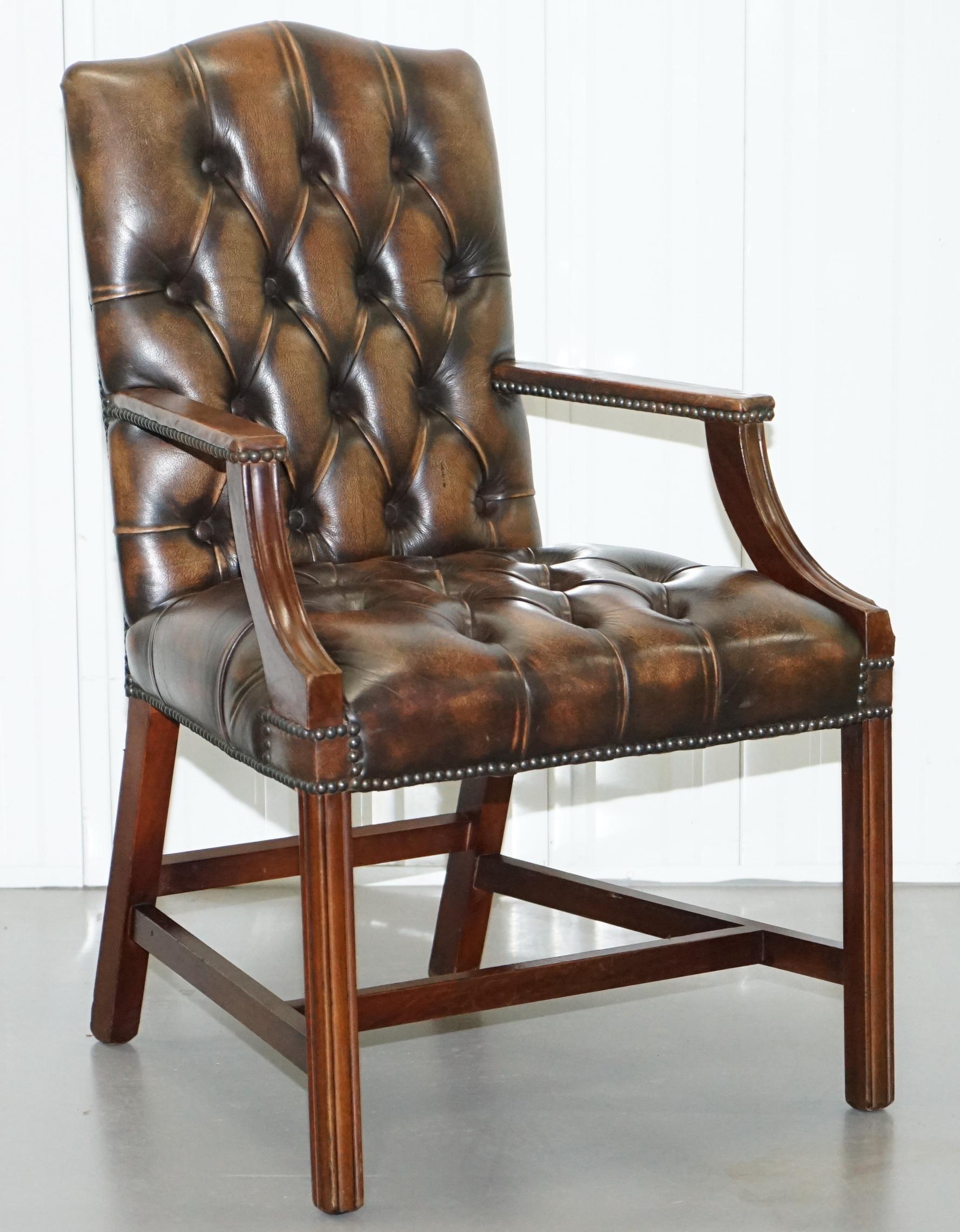 chesterfield dining chairs with arms