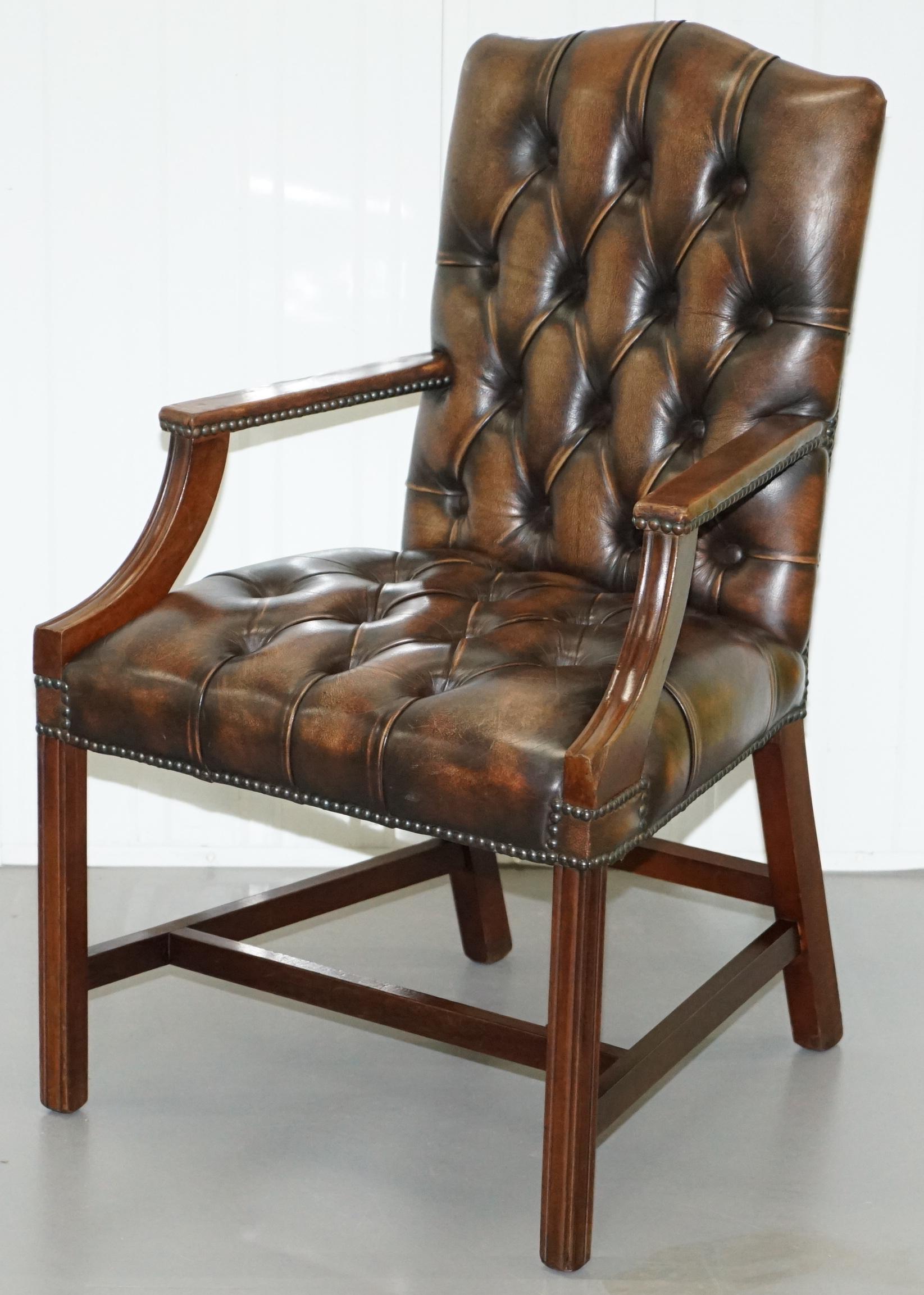 chesterfield dining chairs leather