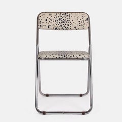 Four Chrome Folding Chairs