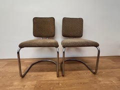 Four Chrome tubular steel Bauhaus Chairs by Fritz August Breuhaus/Thonet - 1930