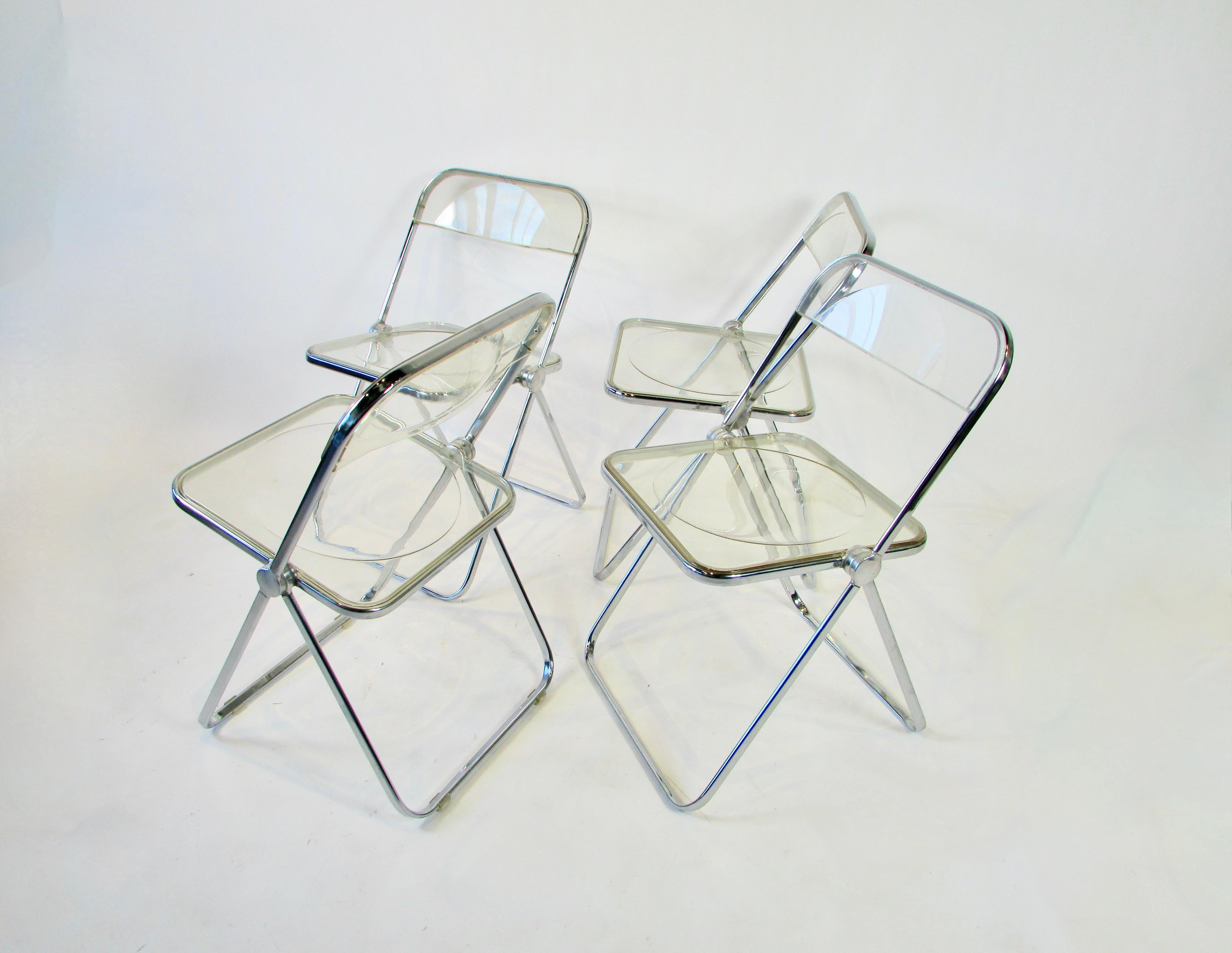 Mid-20th Century Acrylic Dining Room Chairs - 14 For Sale on 1stDibs