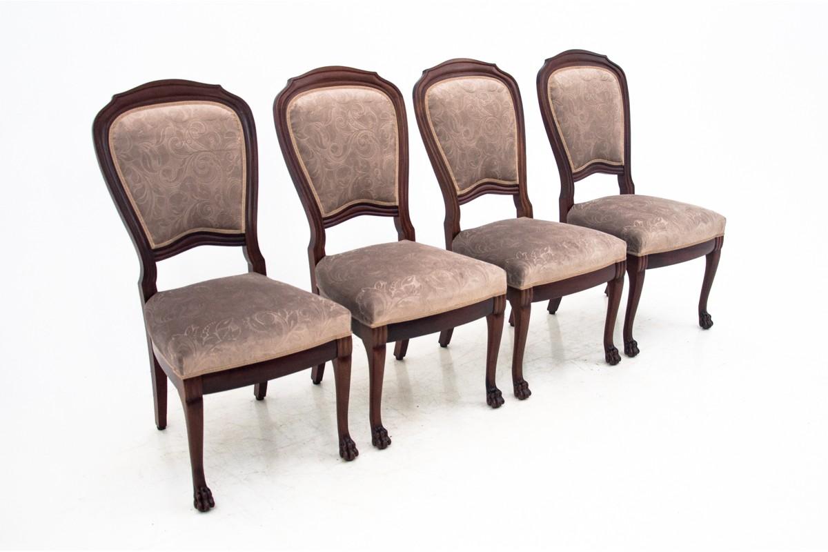 Klassische edwardianische antike Stühle, vier im Angebot 2