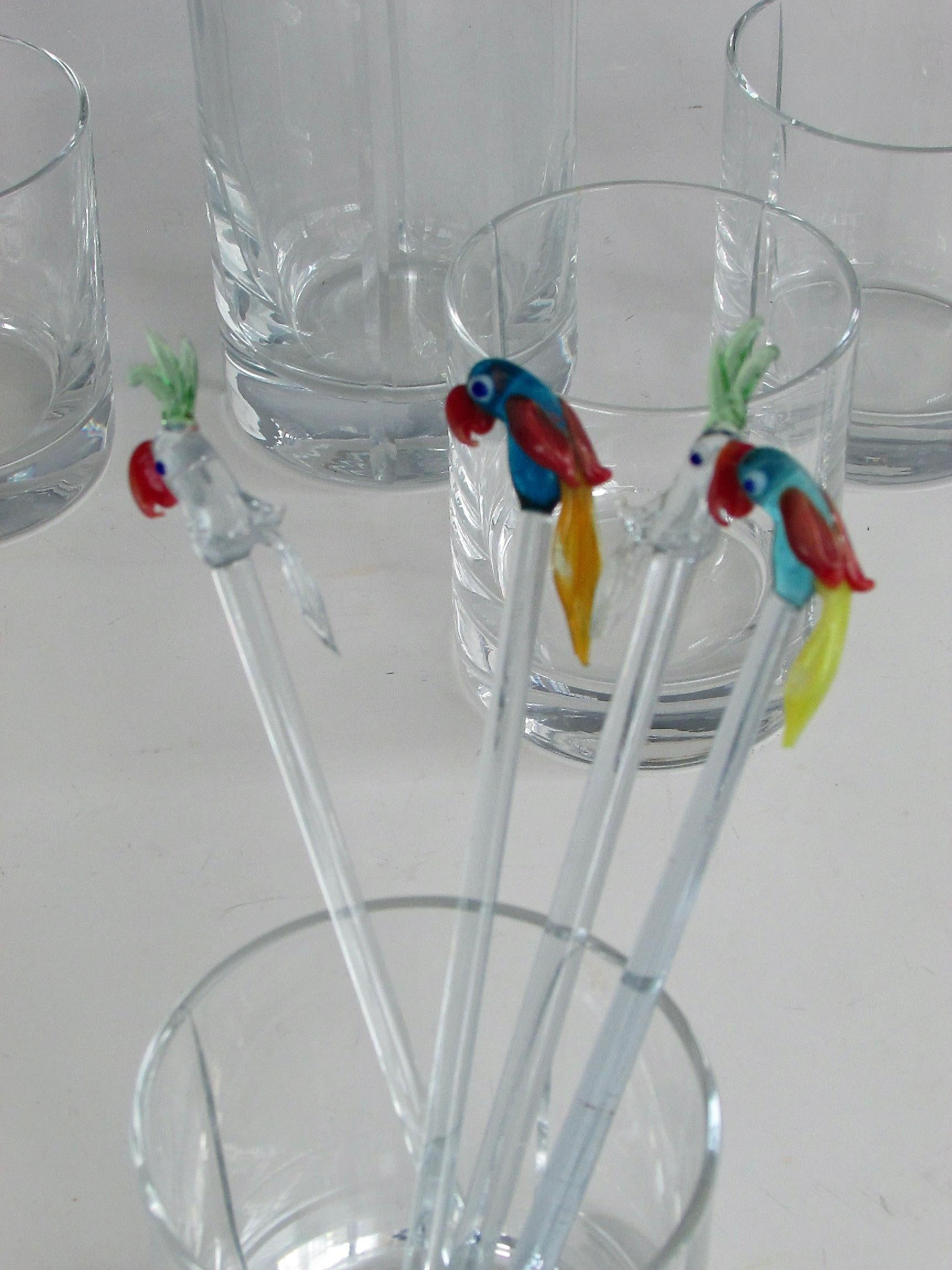American Four  classic whiskey rocks glasses with matching decanter For Sale