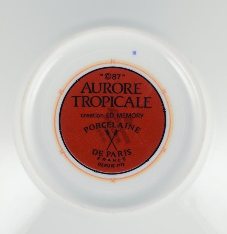 Four Coffee Cups with Saucers, Porcelain De Paris, 