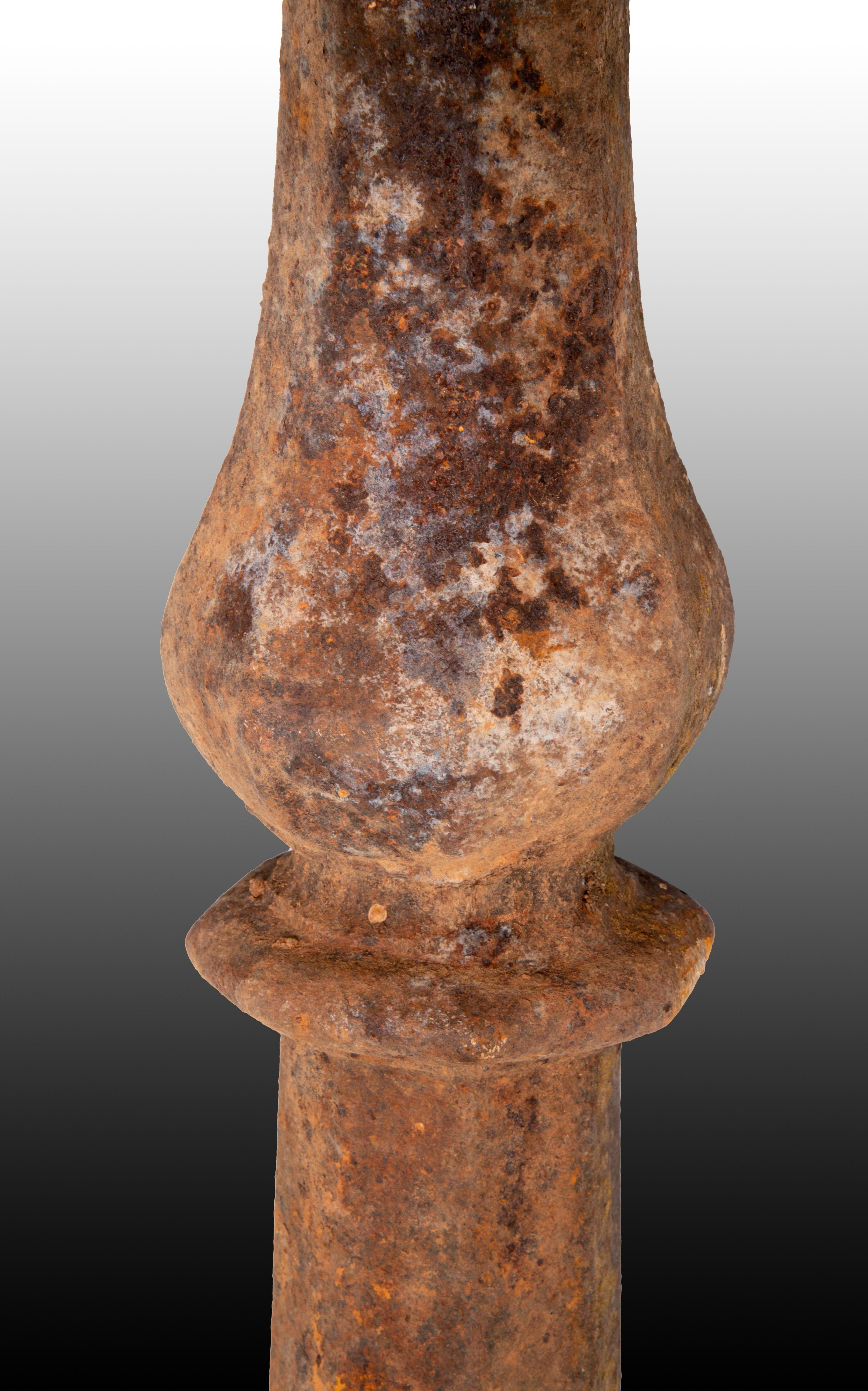 18th Century and Earlier Columns. Wrought iron. 17th century For Sale