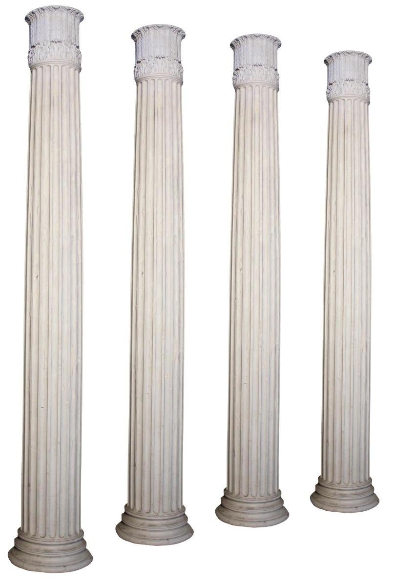 These columns were removed from the ballroom at Benacre Hall. They are constructed from fibrous plaster and timber. They are hollow.

Additional dimensions

Base Diameter 50 cm

Top Diameter 38 cm.