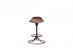 Four Counter-Height Swivel Stools with Ring and Footrest Ring by P.Tendercool