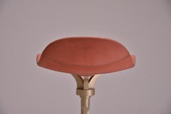 Four Counter-Height Swivel Stools with Ring 'Vieux Rose', by P. Tendercool