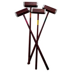 Four Croquet Mallets