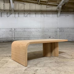 Four Curves Coffee Table, Reeded Version