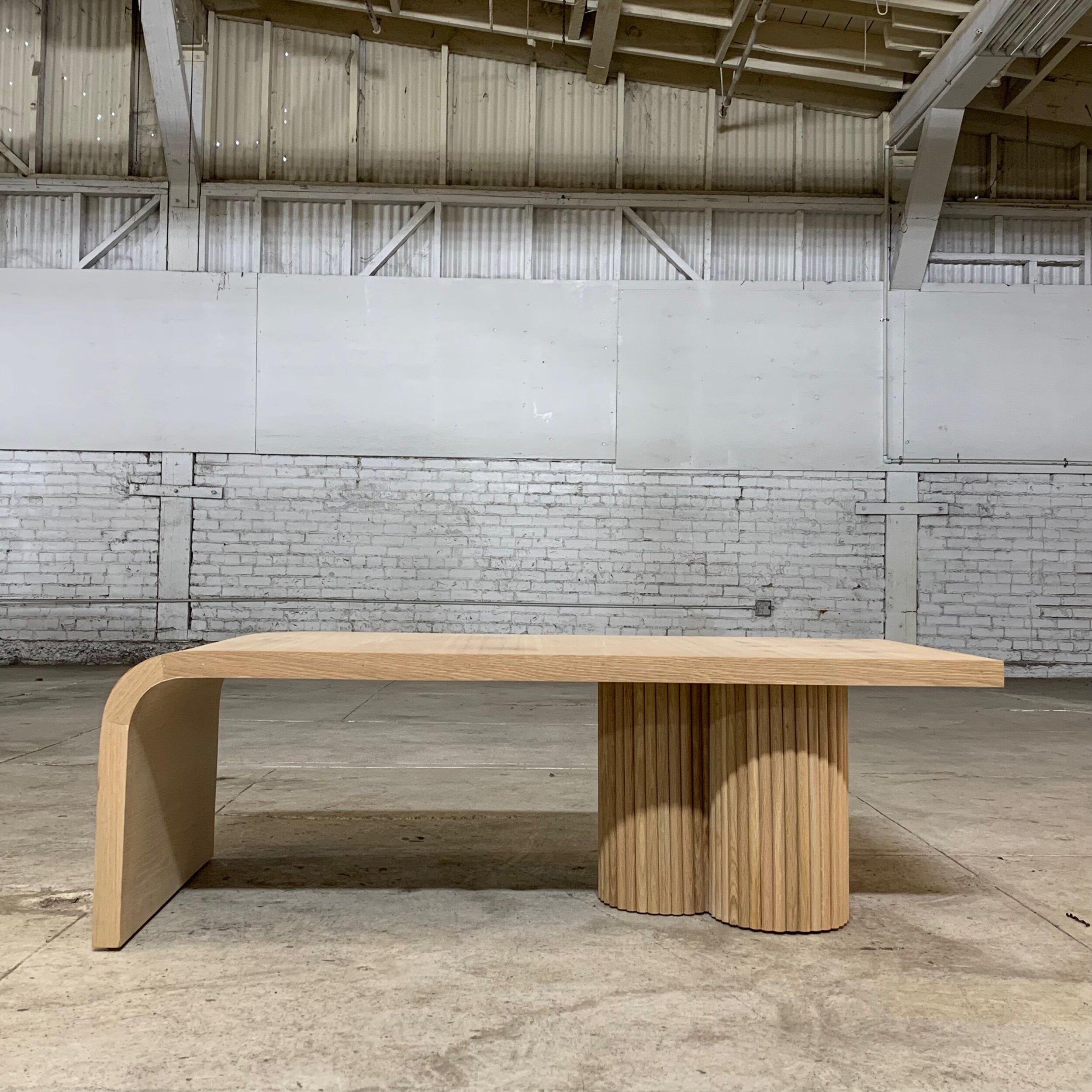 reeded coffee table