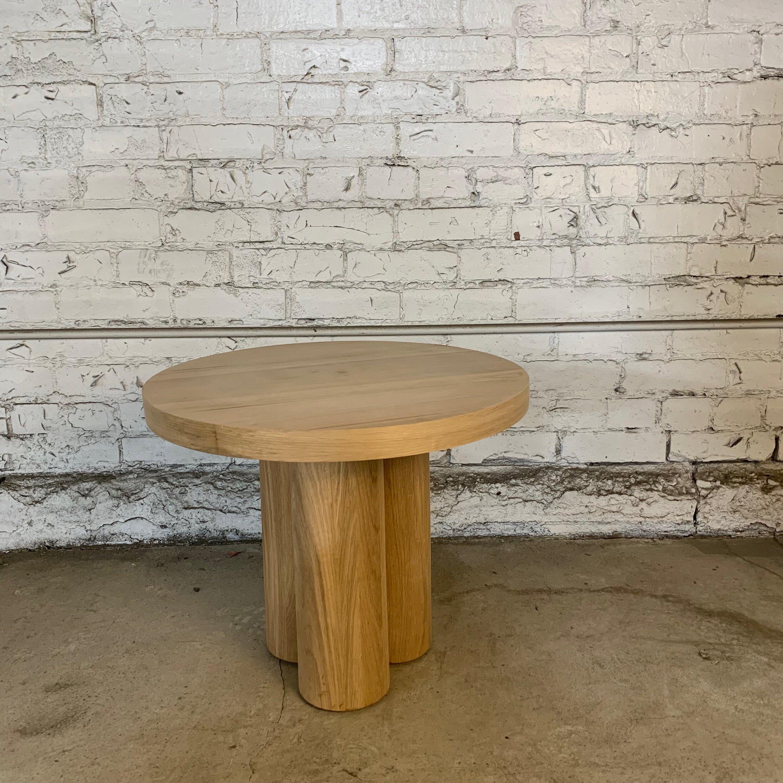 Contemporary Four Curves Side Table, Made to Order For Sale