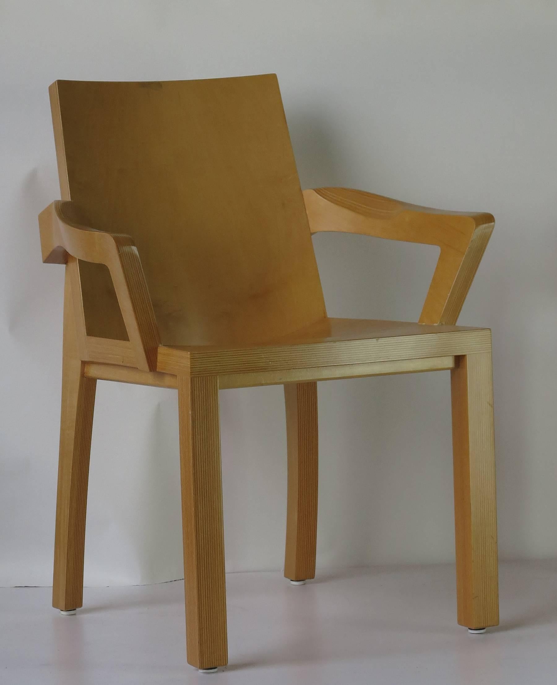 Mid-Century Modern Four Dakota Jackson Arm Chairs 