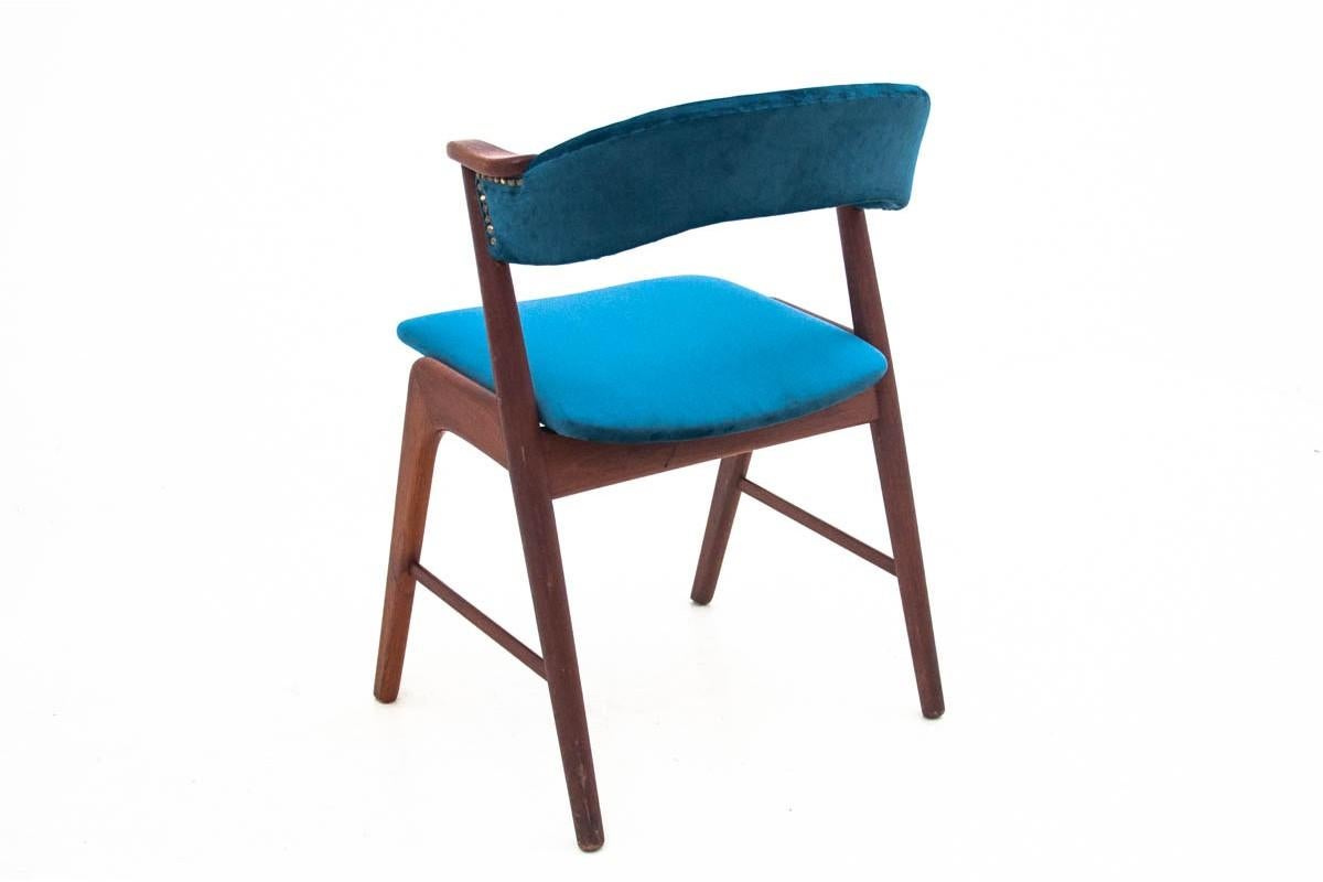 Scandinavian Modern Four Danish Dining Chairs after Renovation For Sale