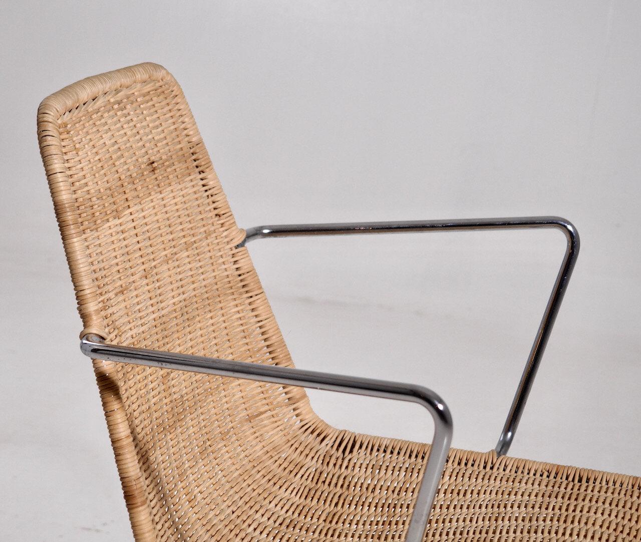 Steel Four Danish Modern Armchairs, Late 20th Century For Sale