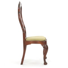 Four Danish Régence Dark Stained and Birchwood Side Chairs, circa 1740