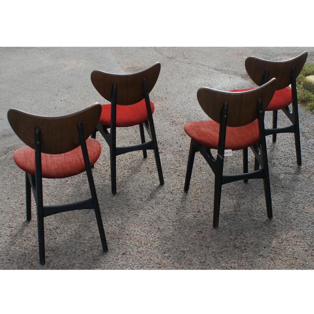 English Four Danish Style Dining Chairs By G Plan For Sale