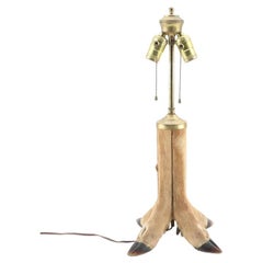 Four Deer Hooves Taxidermy Table Lamp