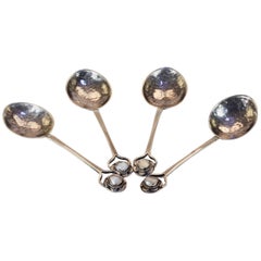Four Demitasse Spoons Winifred King & Co. Liberty of London, 1930s