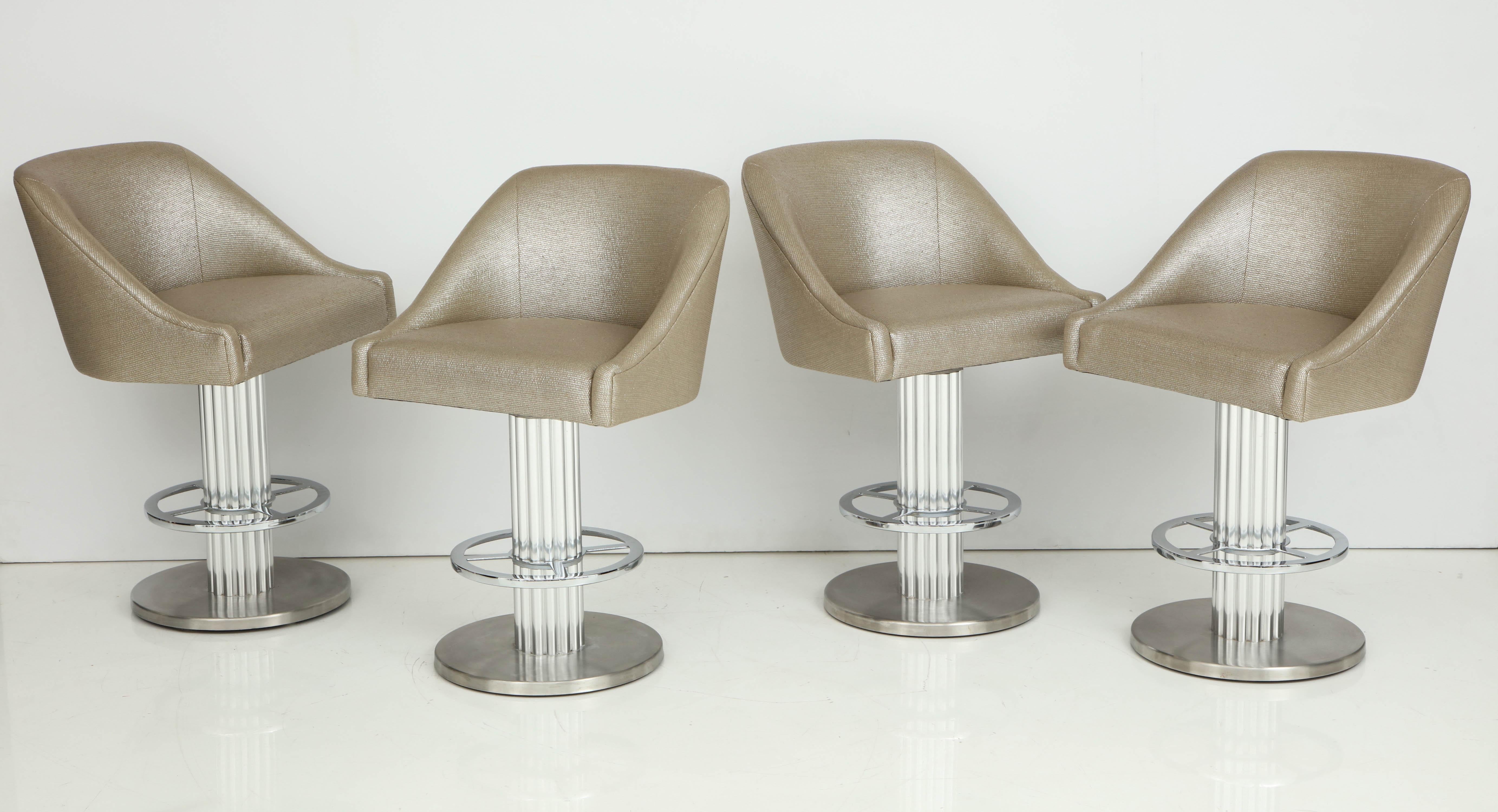 Late 20th Century Set Of Four Designs for Leisure Bar Stools
