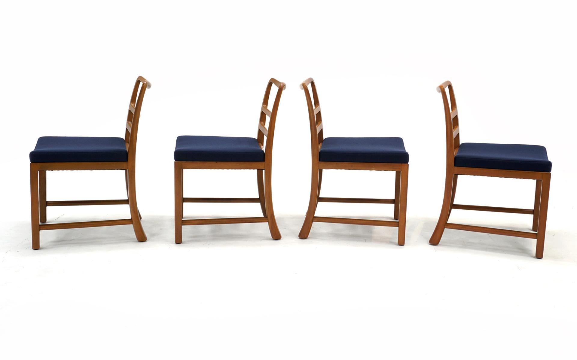 Mid-Century Modern Four Dining Chairs by Edward Wormley for Dunbar