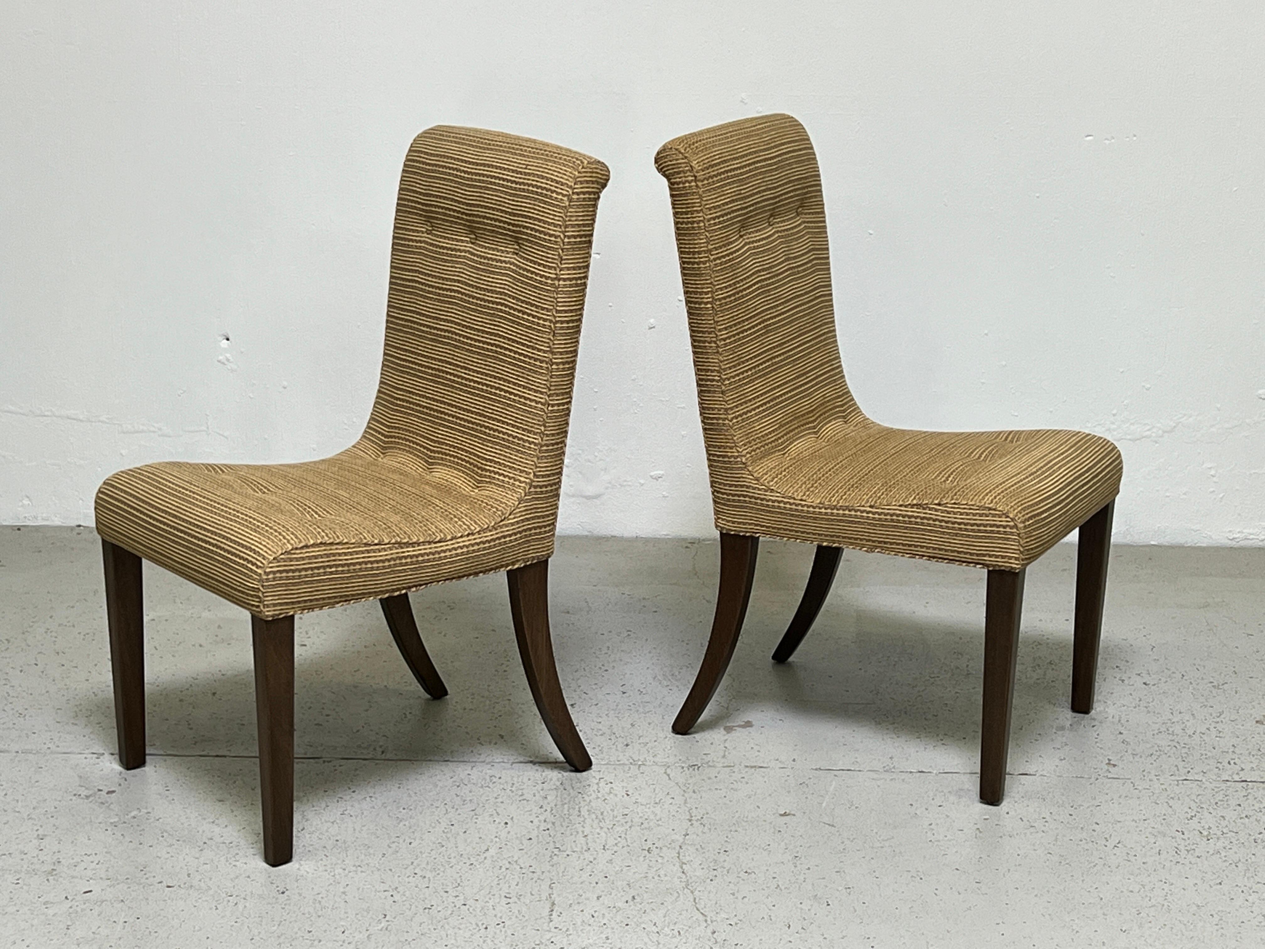 Mid-20th Century Four Dining Chairs by Edward Wormley for Dunbar For Sale