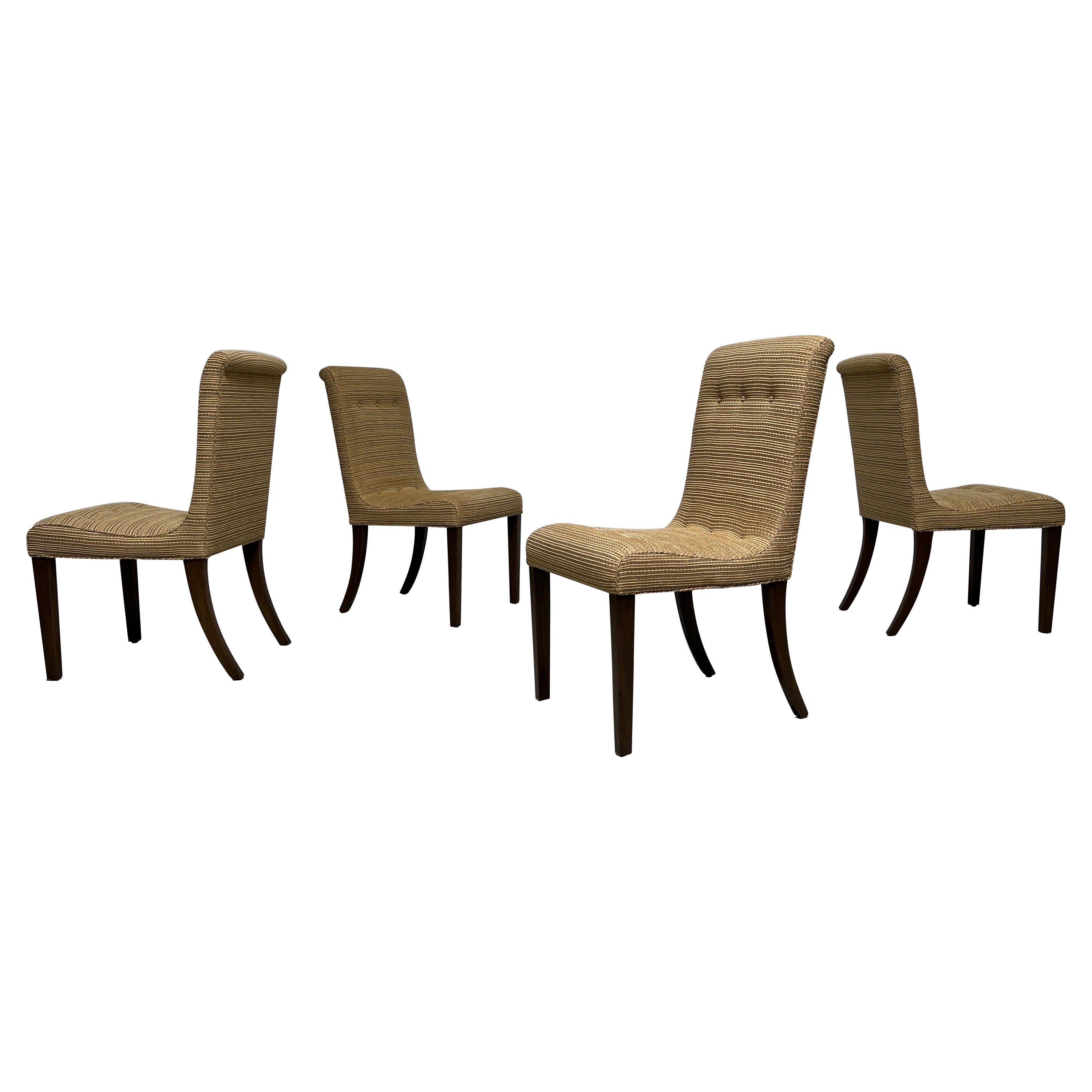 Four Dining Chairs by Edward Wormley for Dunbar