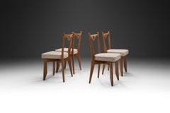 Four Dining Chairs by Guillerme et Chambron for Votre Maison, France 1960s