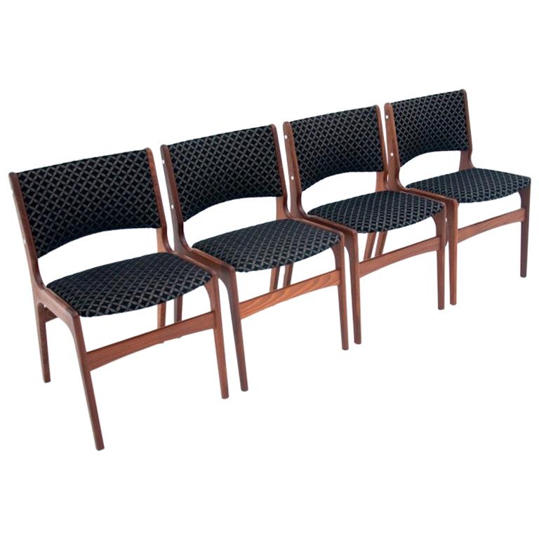 Four Dining Chairs by Johannes Andersen, Danish Design, 1960s