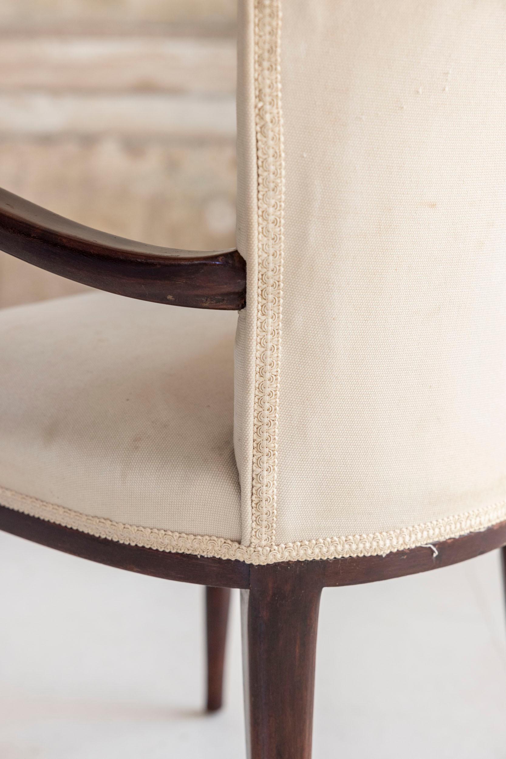 Four dining chairs by Osvaldo Borsani for Arredamenti Borsani. published For Sale 7