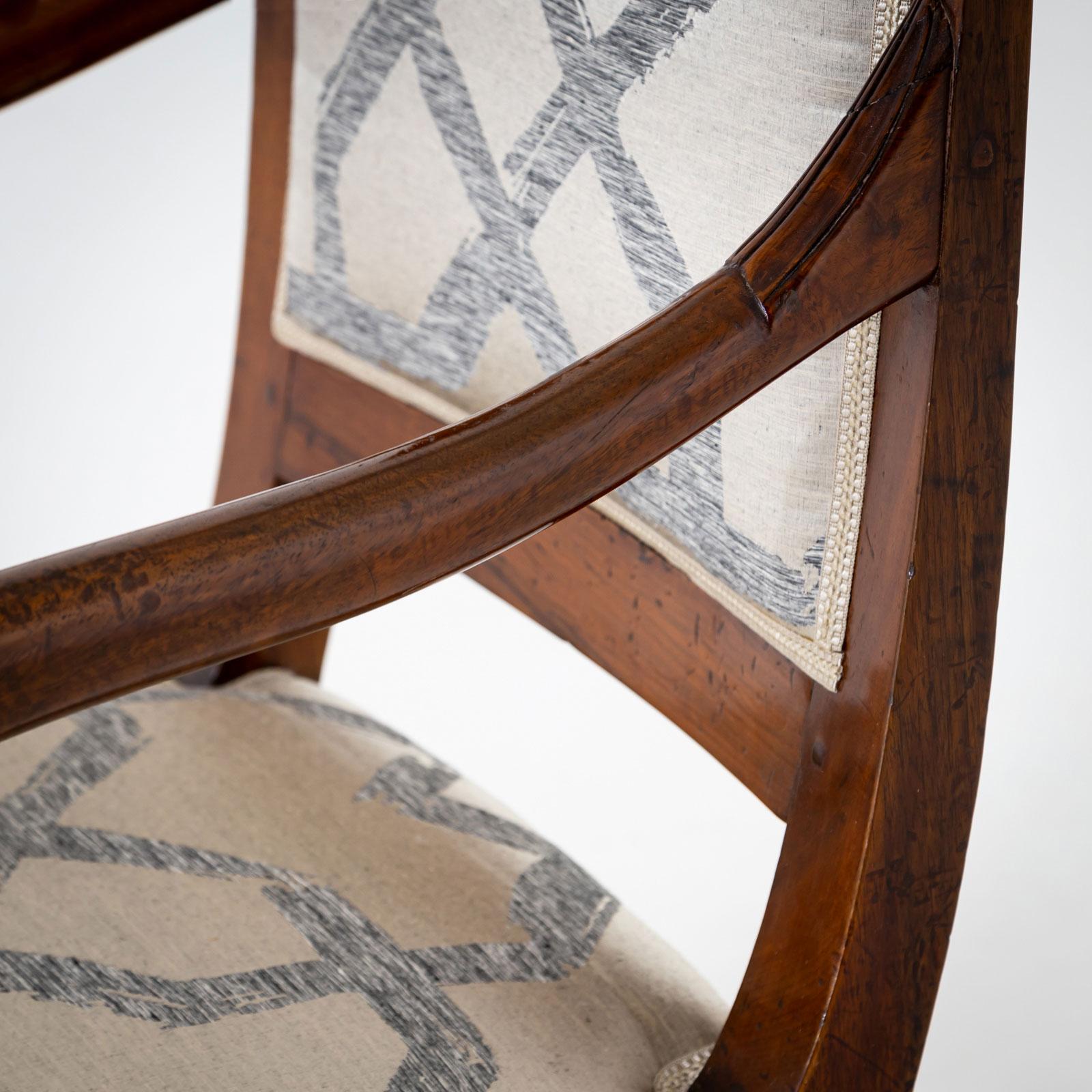 Four Directoire Armchairs, France, early 19th Century For Sale 8