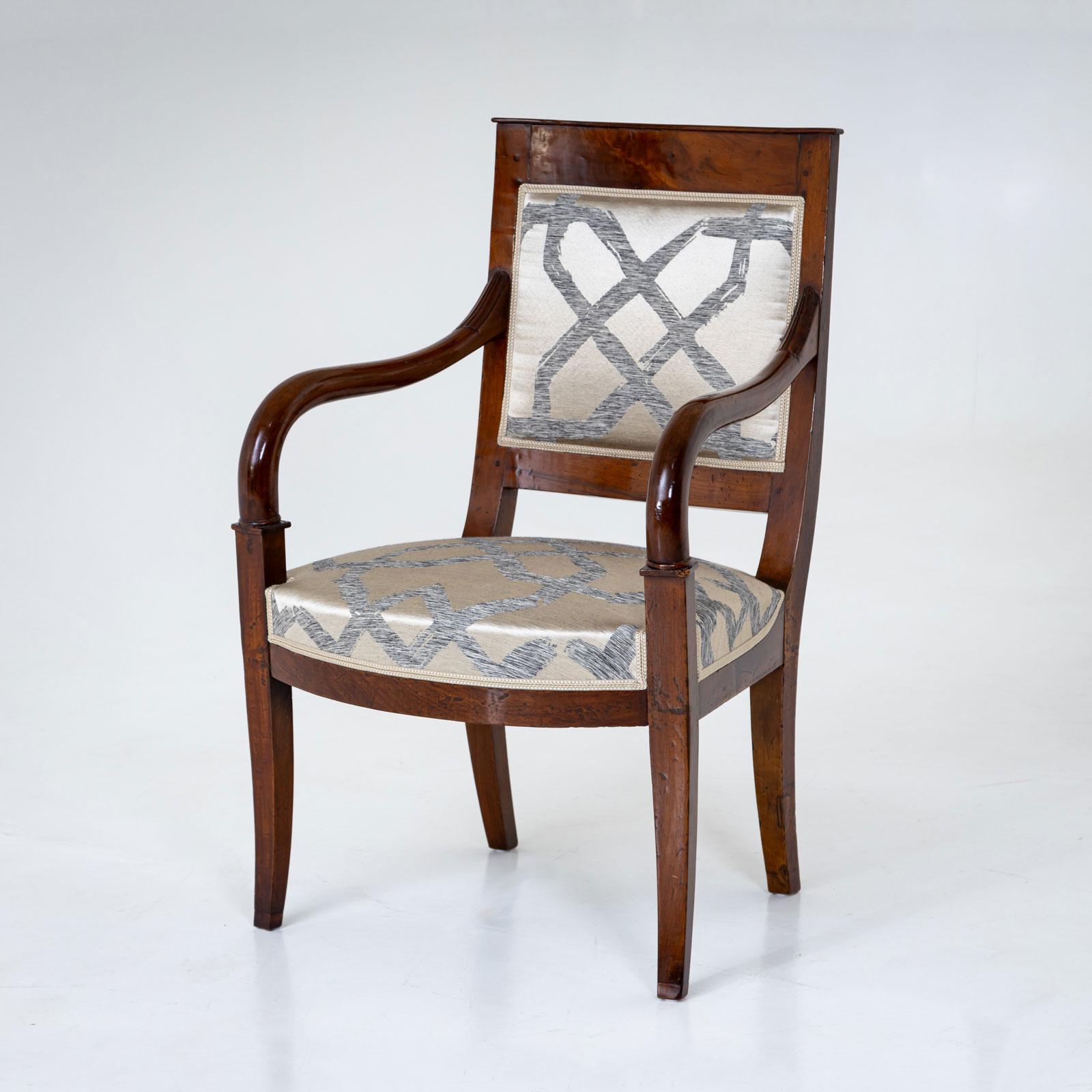 Four Directoire Armchairs, France, early 19th Century For Sale 1