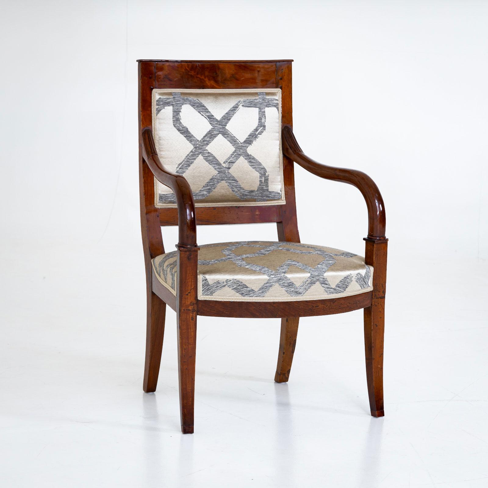 Four Directoire Armchairs, France, early 19th Century For Sale 2