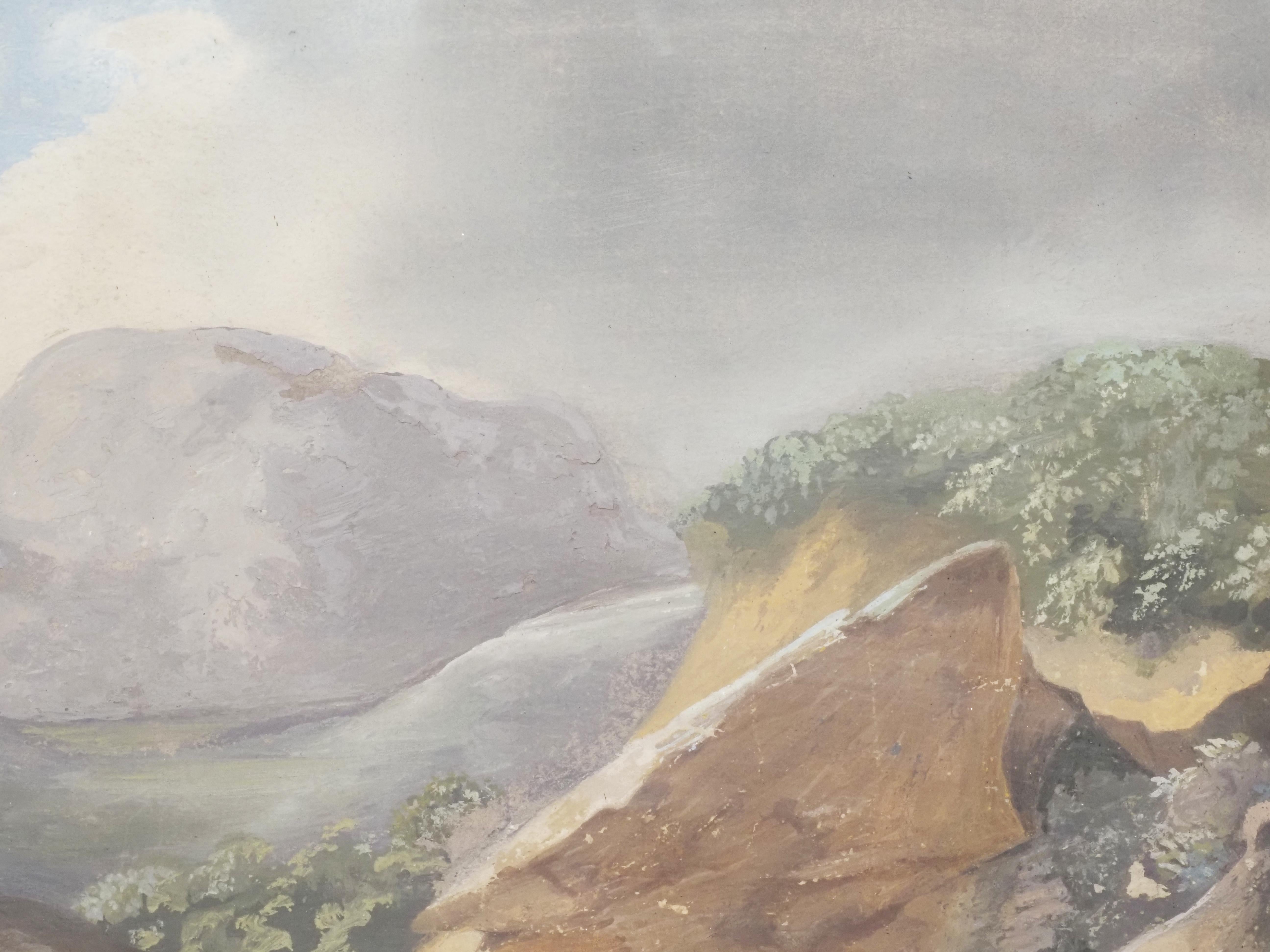 Four Dolomitic landscapes – Veneto XIX century For Sale 8