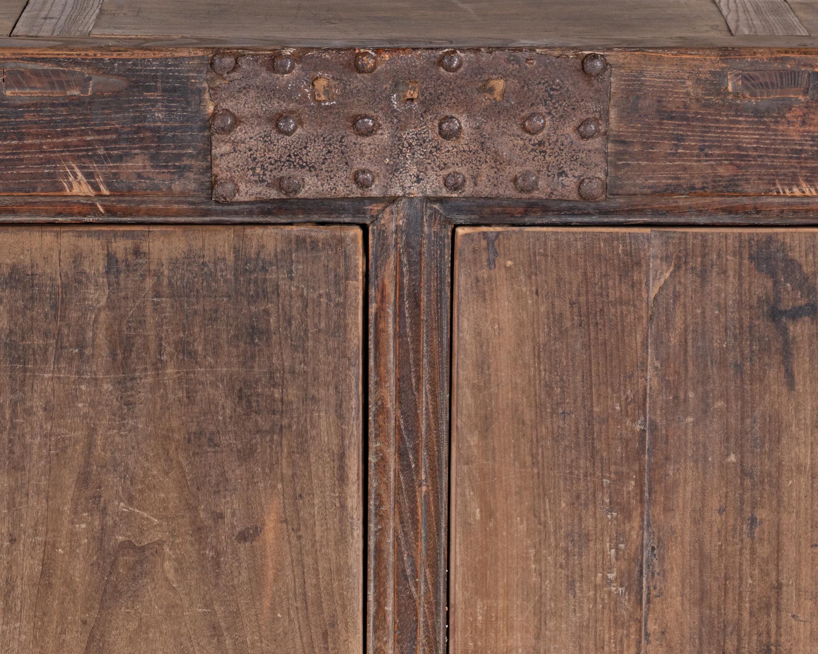 Four Door Bleached Server In Good Condition In Dallas, TX