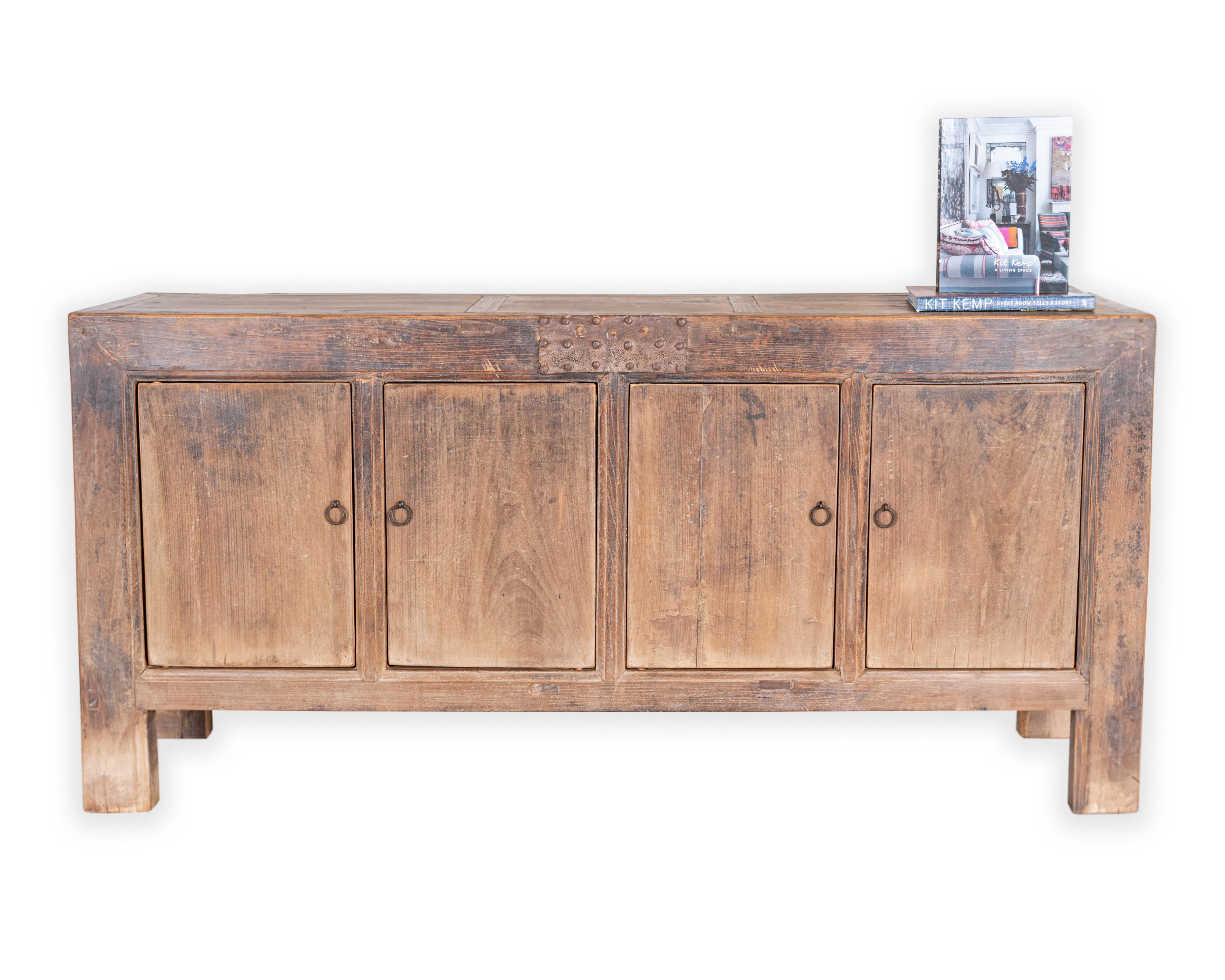 Contemporary Four Door Bleached Server