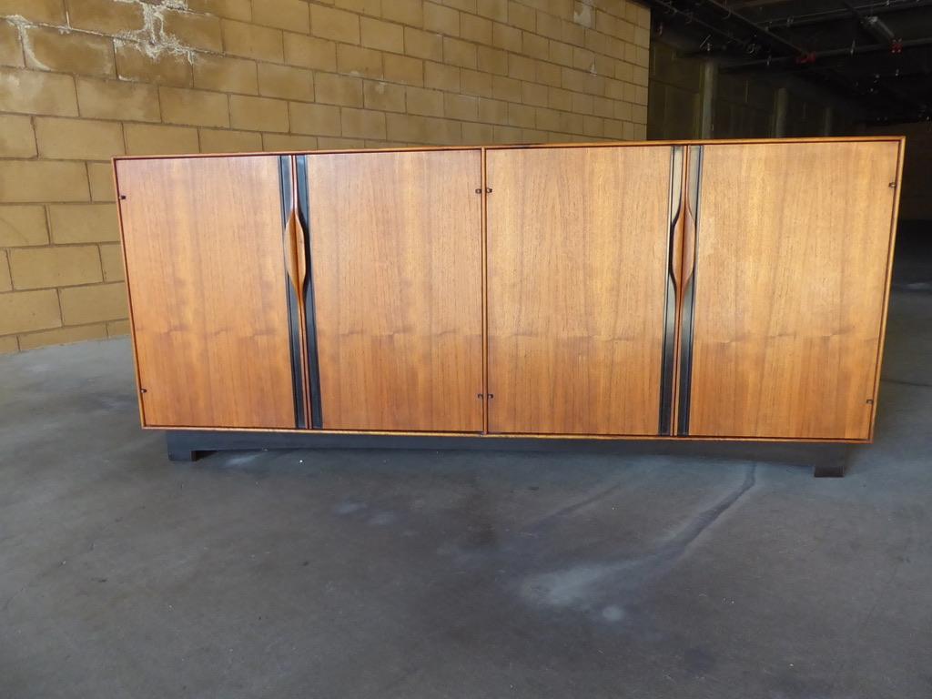 Carved Four-Door Cabinet Designed by John Kapel for Glenn of California