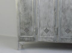 Four-Door Industrial Lockers by Otto Kind, circa 1920s