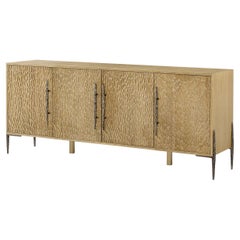 Four Door Organic Modern Media Cabinet