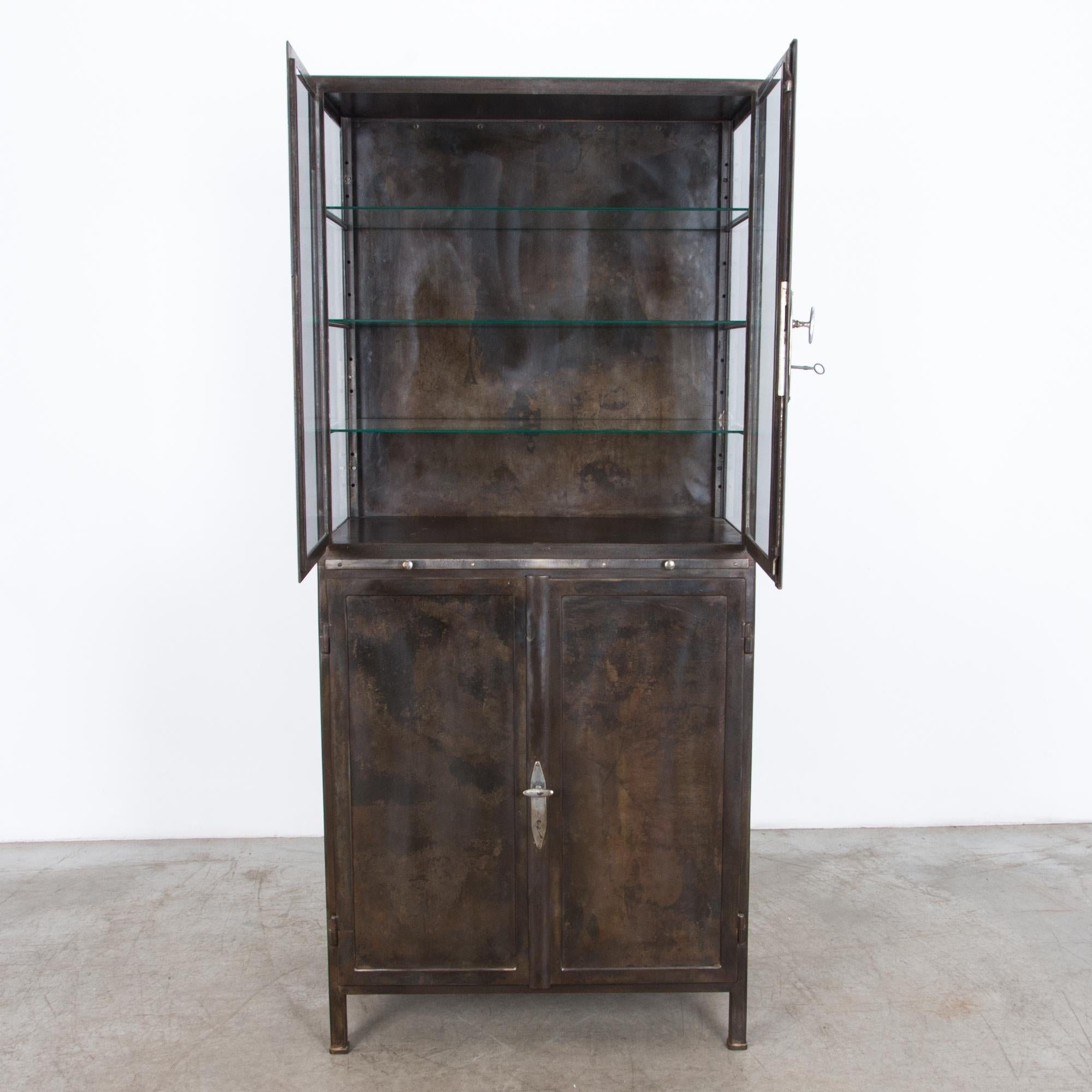 Czech Four Door Polished Industrial Cabinet