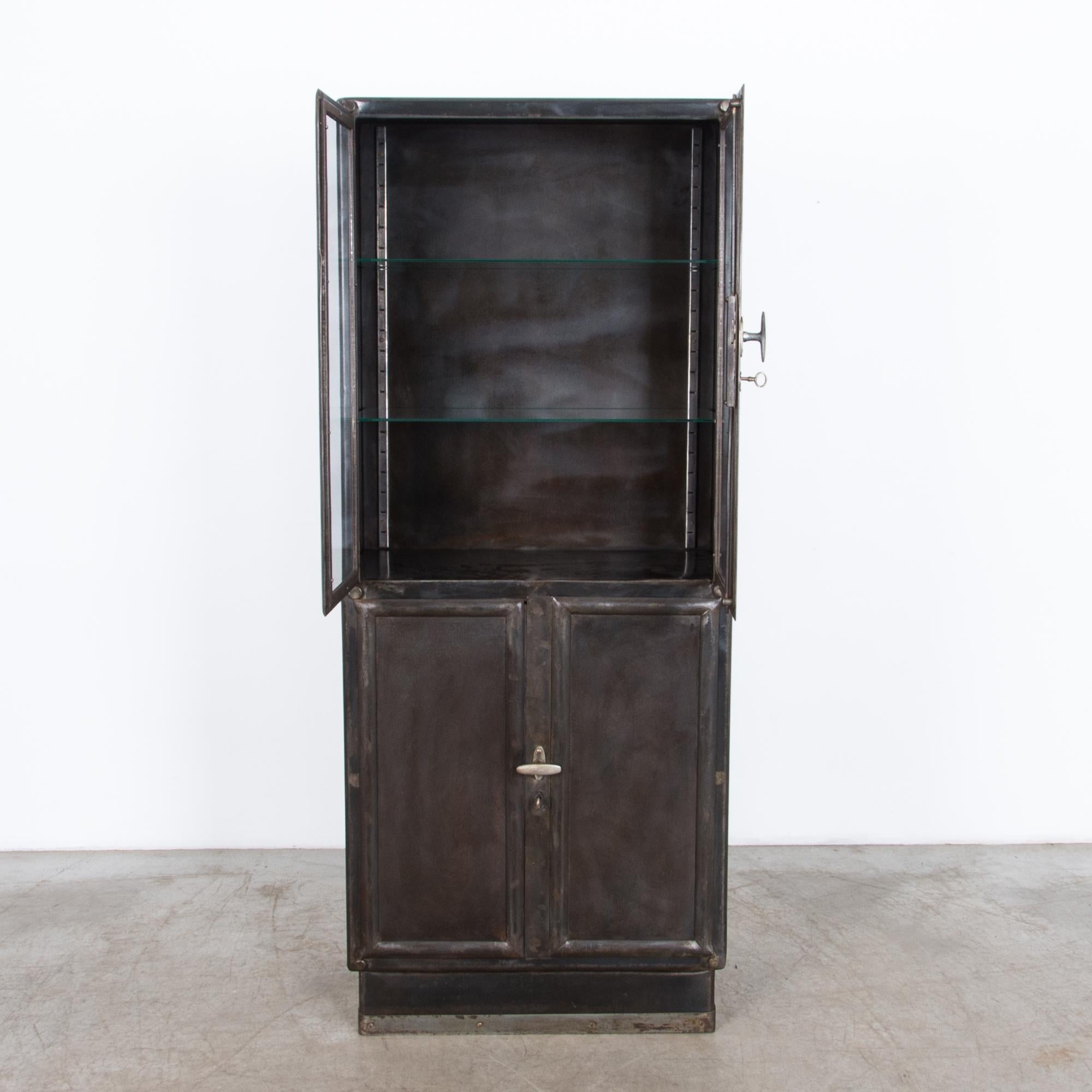 Czech Four-Door Polished Industrial Cabinet