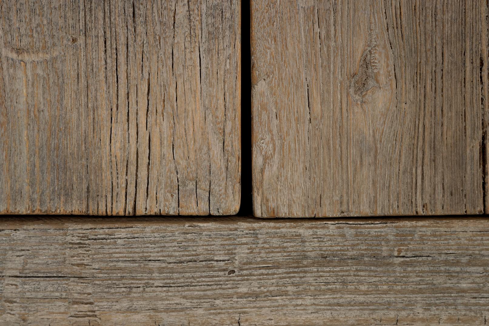 Four Door Reclaimed Elm Server For Sale 5