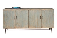Four Door Reeded Server in Original Paint Patina
