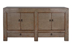 Four Door Two Drawer Server in Original Lacquered Paint Patina
